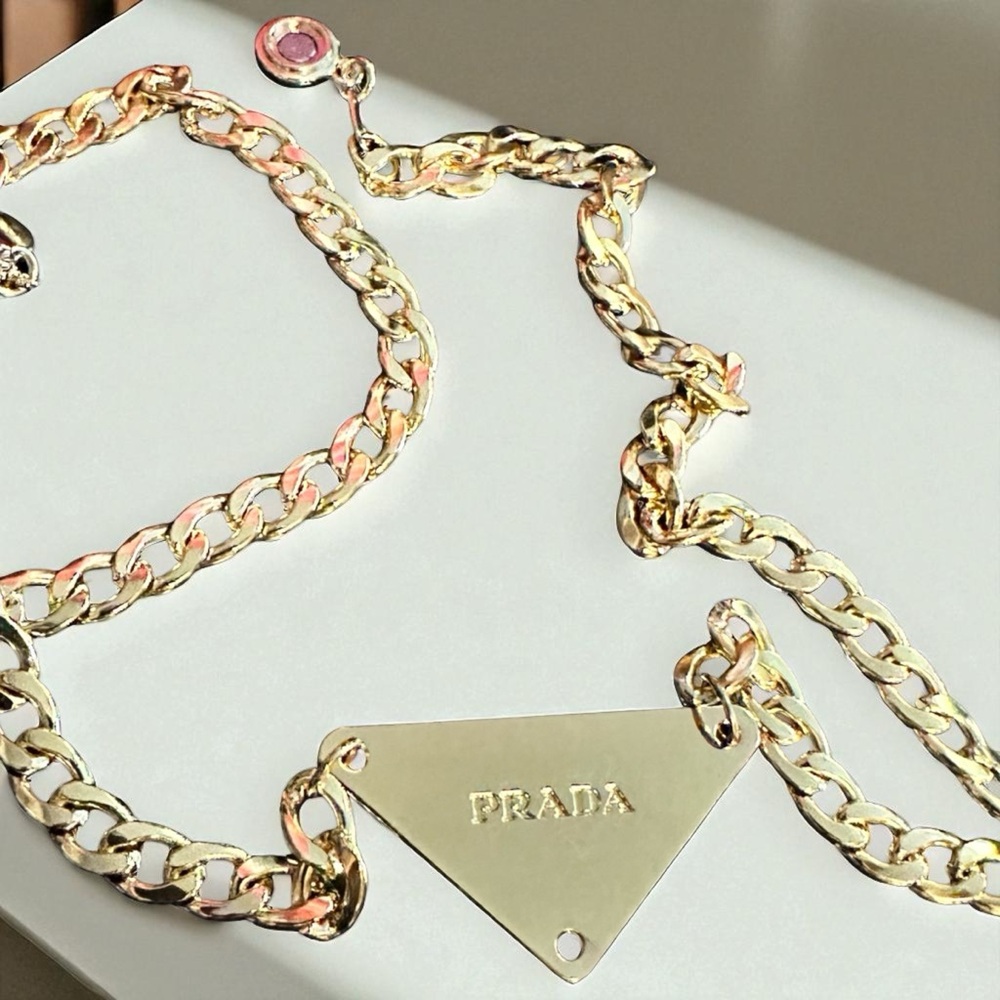 Stainless Steel Cuban Link Zipperpull Necklace - Picture 4 of 10